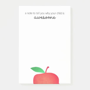 Notas Post-it® Notepad de inicio de informe positivo para profeso
