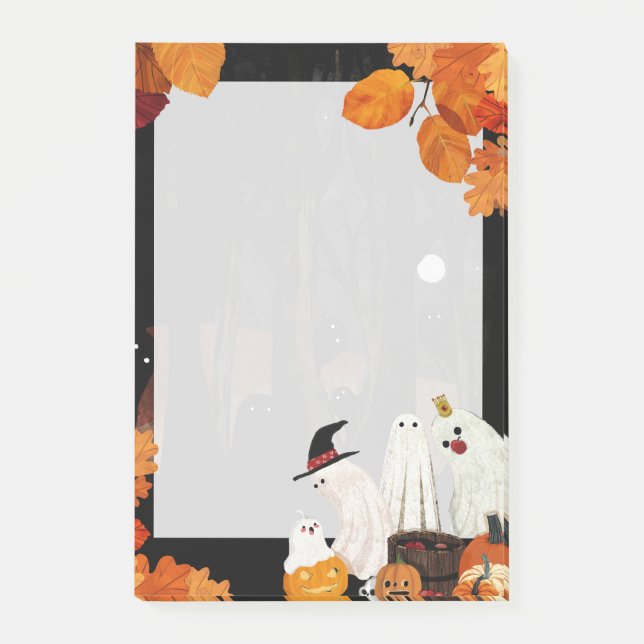 Notas Post-it® Notepad de la fiesta de Halloween (Anverso)