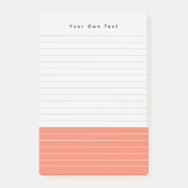 Notas Post-it® Notepad de mandarina Minimalista moderna personali