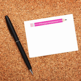 Notas Post-it® Notepad del profesor de lápiz personalizado, Perso