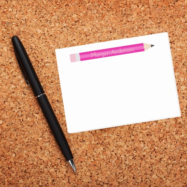 Notas Post-it® Notepad del profesor de lápiz personalizado, Perso (Subido por el creador)