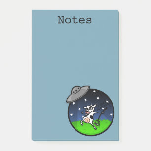 NOTAS POST-IT® NOTEPAD GRÁFICO DE SECUESTRO DE VACAS DE VACUNO EX