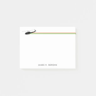 Notas Post-it® Notepad Personalizar a rayas de Huey Helicopter UH