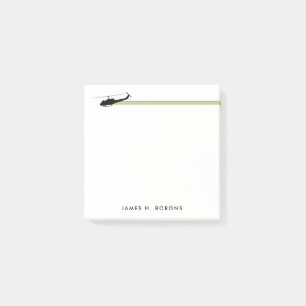 Notas Post-it® Notepad Personalizar a rayas de Huey Helicopter UH