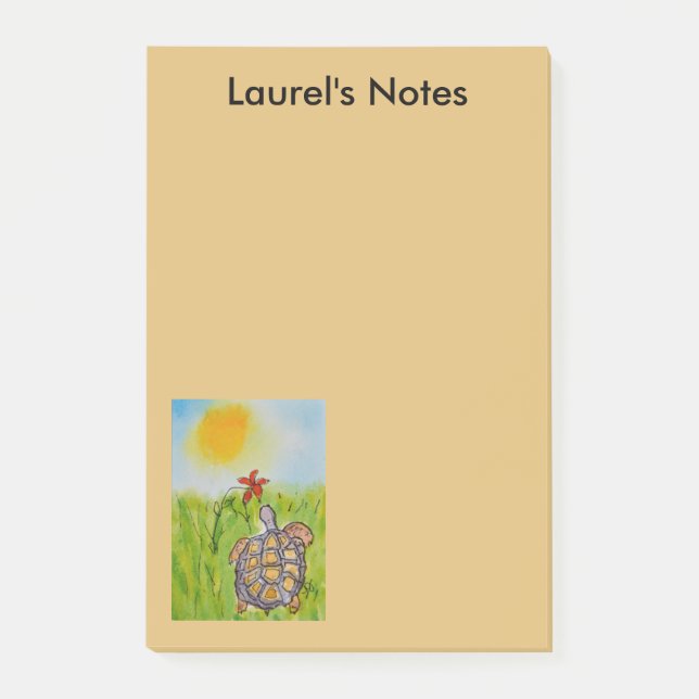 Notas Post-it® Notepad Tortoise Desert (Anverso)