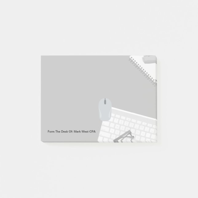 Notas Post-it® Notepads pegajosos de oficina para un contable (Anverso)