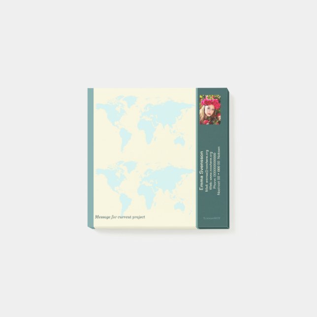 Notas Post-it® Notes — Connect, World (Anverso)