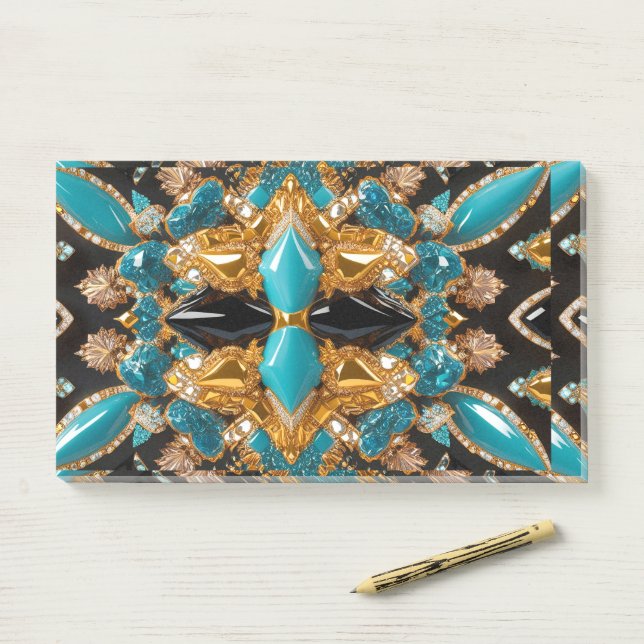 Notas Post-it® Notes with Bahamas Colors (En escritorio)