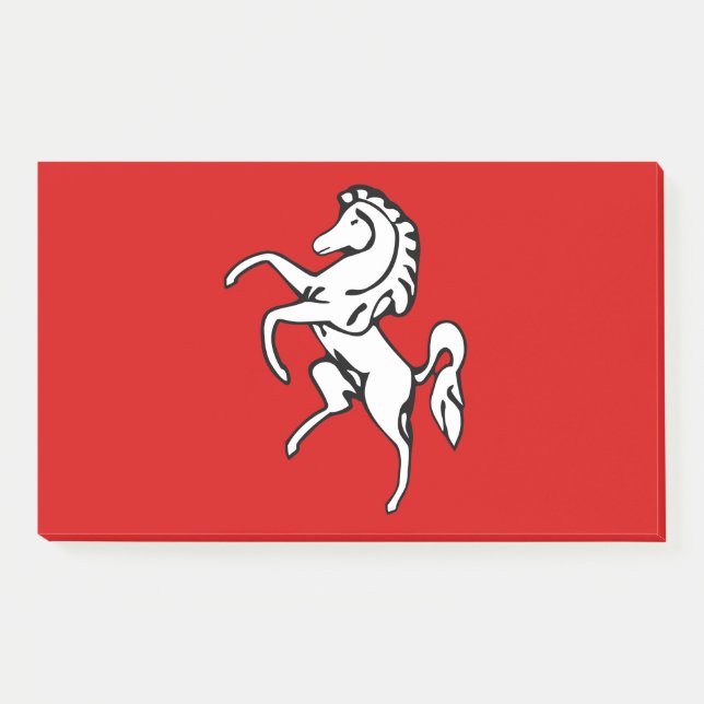 Notas Post-it® Notes with flag of Kent County, England (Anverso)