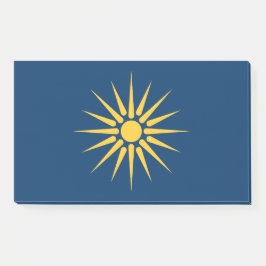 Notas Post-it® Notes with flag of Macedonia, Greece