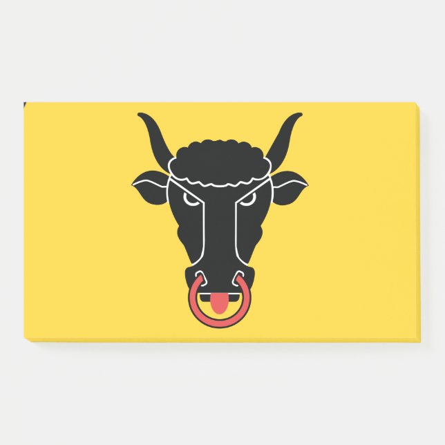 Notas Post-it® Notes with flag of Uri, Switzerland (Anverso)