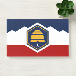 Notas Post-it® Notes with new flag of Utah, USA