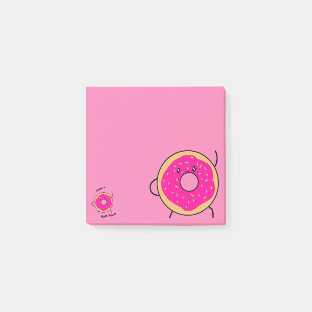 Notas Post-it® Novedad de donut aguda (Anverso)