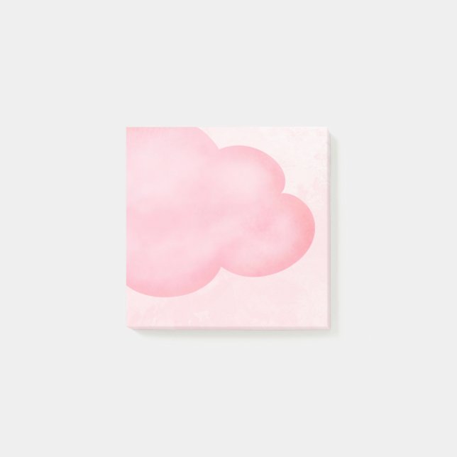 Notas Post-it® Nube rosa (Anverso)