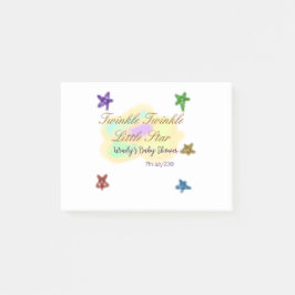 Notas Post-it® Nubes de arcoíris brillan Brillan Brillan Estrelli
