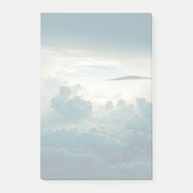 Notas Post-it® Nubes oscuras esponjosas vista aérea (Anverso)