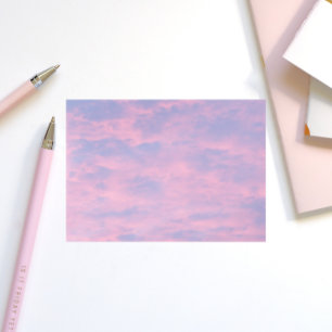 Notas Post-it® Nubes rosas en el cielo azul