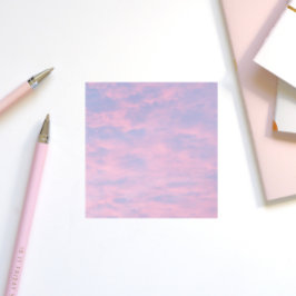 Notas Post-it® Nubes rosas en el cielo azul