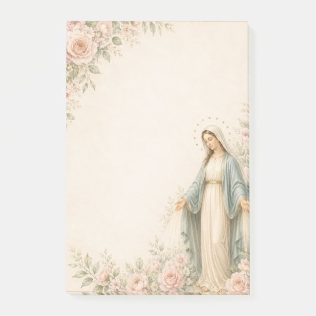 Notas Post-it® Nuestra Señora de la Gracia Católica Tradicional (Anverso)