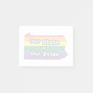Notas Post-it® Nuestro estado de orgullo Pennsylvania