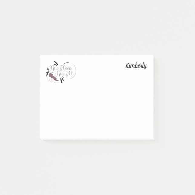 Notas Post-it® Nueva Luna Nuevo Me 4x3 Post It (Anverso)