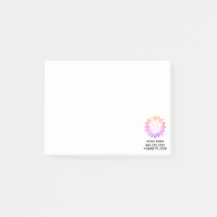 Notas Post-it® Nuevo lirio Lotus de la mandala del símbolo de OM