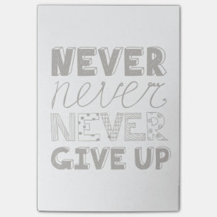 Notas Post-it® Nunca dé para arriba