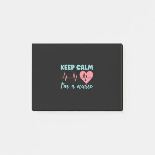 Notas Post-it® Nurse Gift Mantener La Calma Soy Una Enfermera
