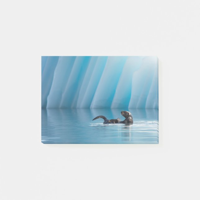 Notas Post-it® Nutria de mar juguetona (Anverso)