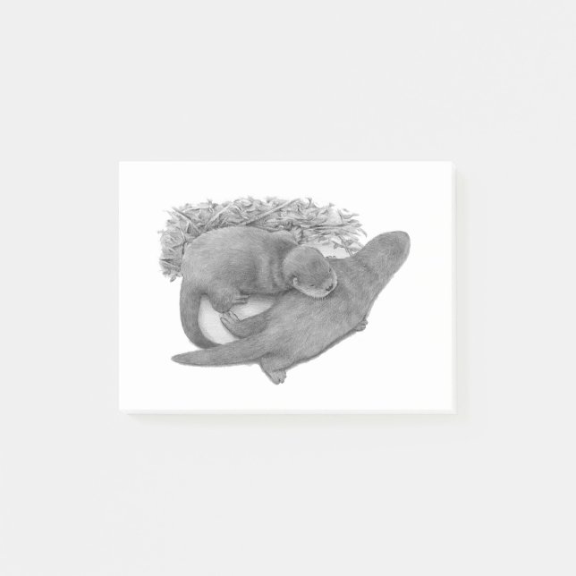 Notas Post-it® Nutria linda (Anverso)