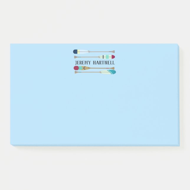 Notas Post-it® Oars de estilo vintage (Anverso)