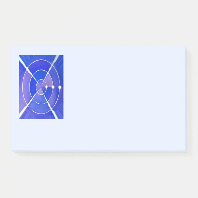 Notas Post-it® Objetivo azul (Anverso)