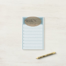 Notas Post-it® Objetivos de la misión publicar el folleto de la n