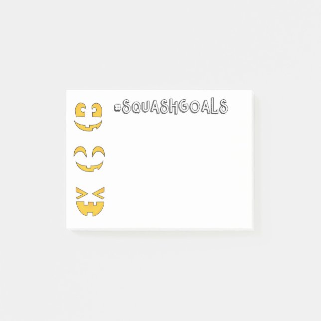Notas Post-it® Objetivos de squash (Anverso)