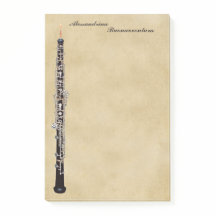 Oboe en nombre del personalizable de la mirada del