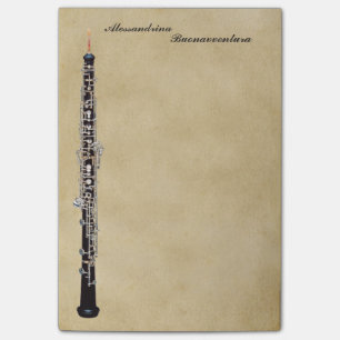 Notas Post-it® Oboe en nombre del personalizable de la mirada del