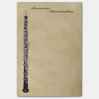 Notas Post-it® Oboe en nombre del personalizable de la mirada del