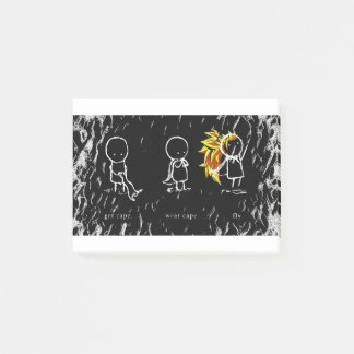 Notas Post-it® Obtener capa, usar capa, mosca