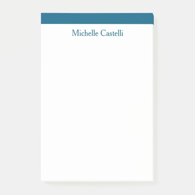 Notas Post-it® Ocean Blue & White Professional Único Clásico (Anverso)