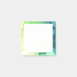 Notas Post-it® Océano abstracto verde azul