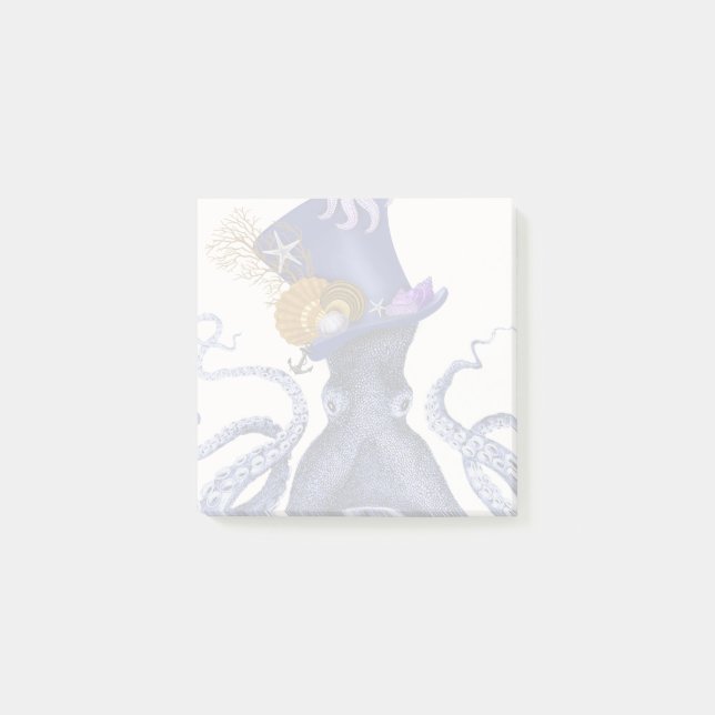Notas Post-it® Octopus con Gorra náutico (Anverso)