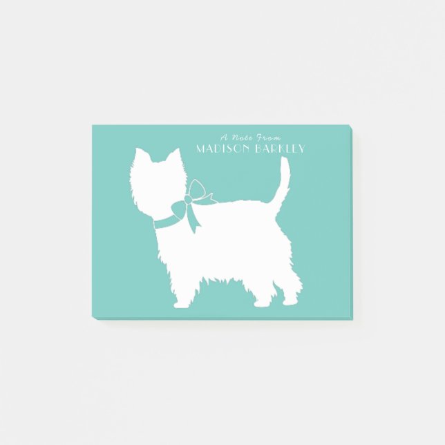 Notas Post-it® Oeste de Tierras Altas Terrier Perro Cachorro West (Anverso)