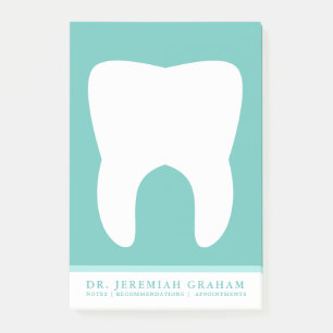 Notas Post-it® Oficina de dentistas Personal Verde Verde azulado