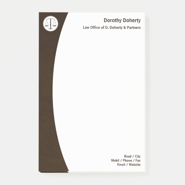 NOTAS POST-IT® OFICINA DE LA JURISPRUDENCIA (Anverso)