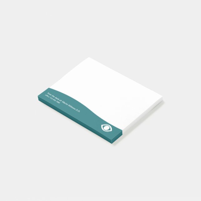 Notas Post-it® Oficinas Ophthalmólogo Moderno Notepads pegajosos (En perspectiva)