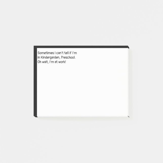 Notas Post-it® Oh espera estoy en el trabajo (Anverso)