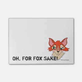 Notas Post-it® Oh por Fox Sake Red Naranja Foxy