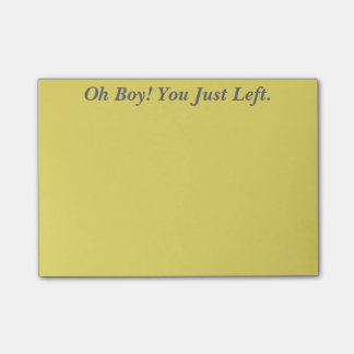 Notas Post-it® ¡Oh! Usted acaba de dejar