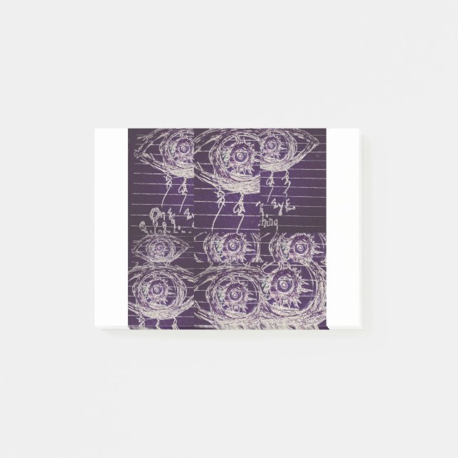 Notas Post-it® Ojo abstracto (Anverso)