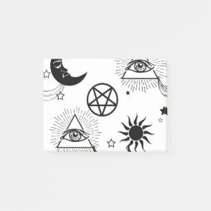 Notas Post-it® ojo de halloween illuminati